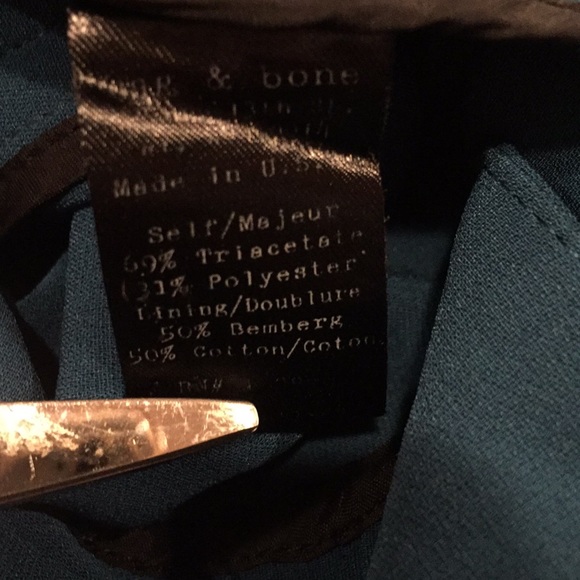 Rag & Bone Teal Blazer ‘Store Exclusive’ Size 4 - Picture 4 of 6